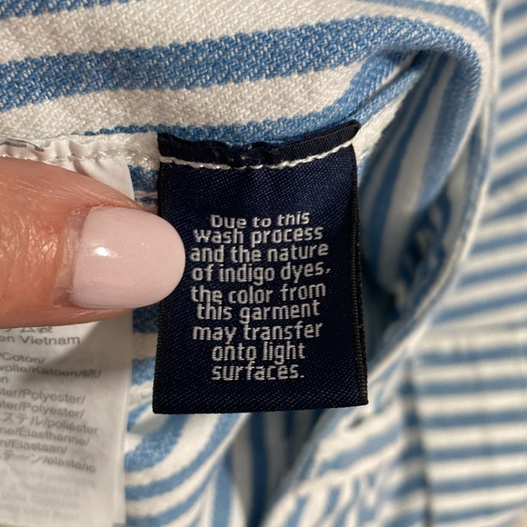 Madewell Emmett Railroad‎ Stripe Shorts Sz 28 - Picture 7 of 10